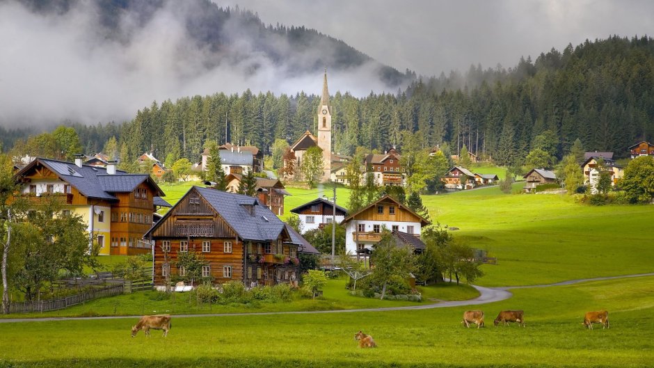 Австрийские Альпийские деревни
