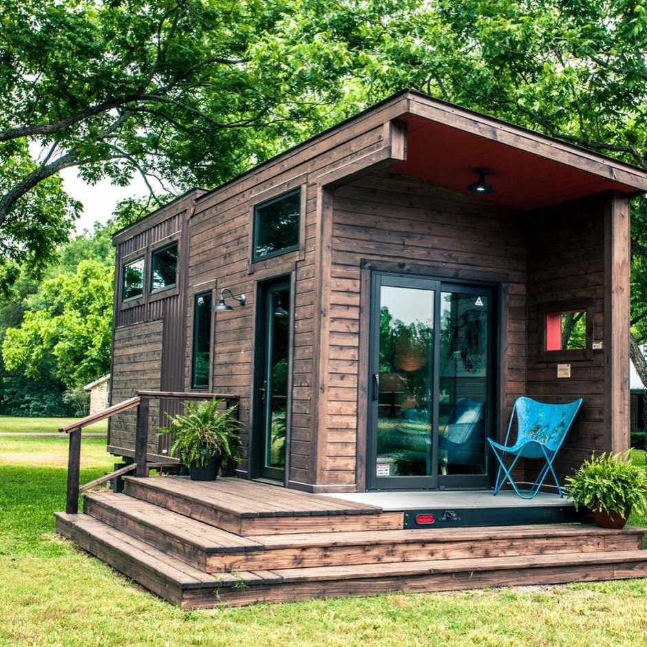 Tiny House с односкатной крышей