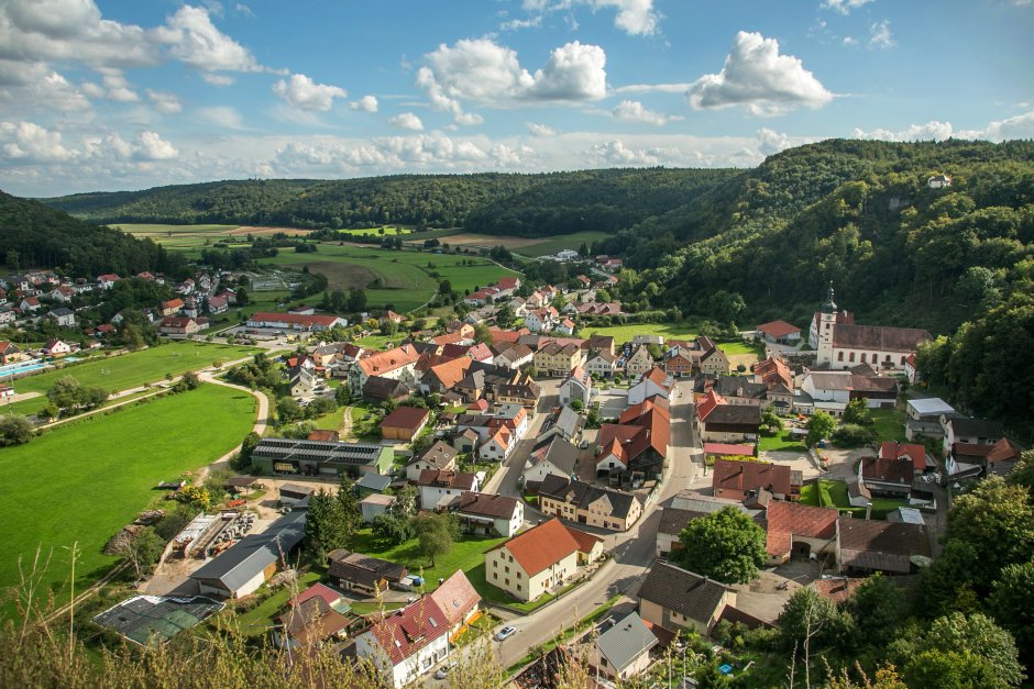 Бавария архитектура деревня