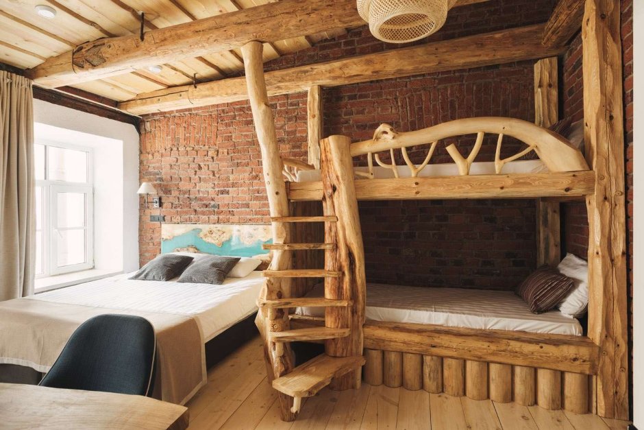 Кровать в стиле викингов