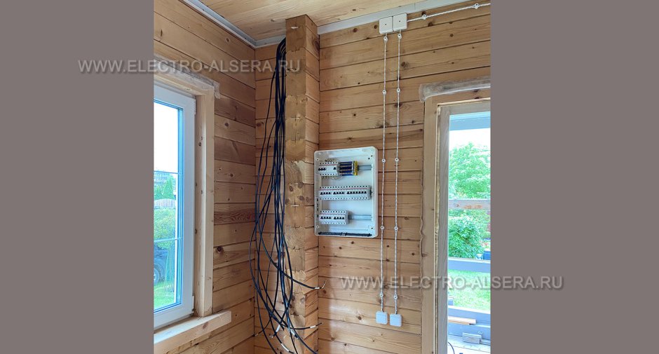 Электрика в кабель канале в деревянном доме Московская область