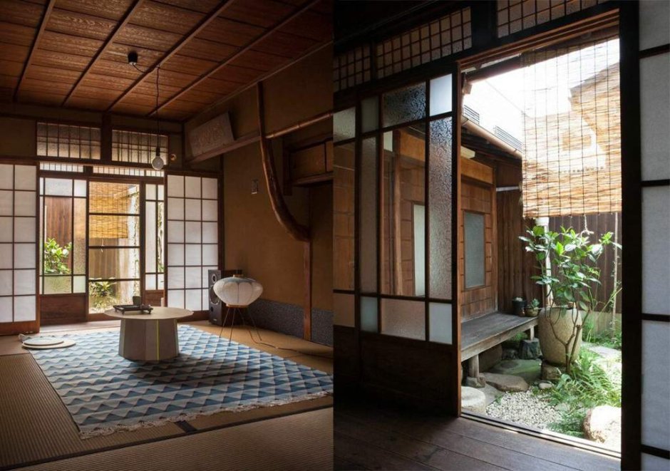 Традиционный японский дом интерьер