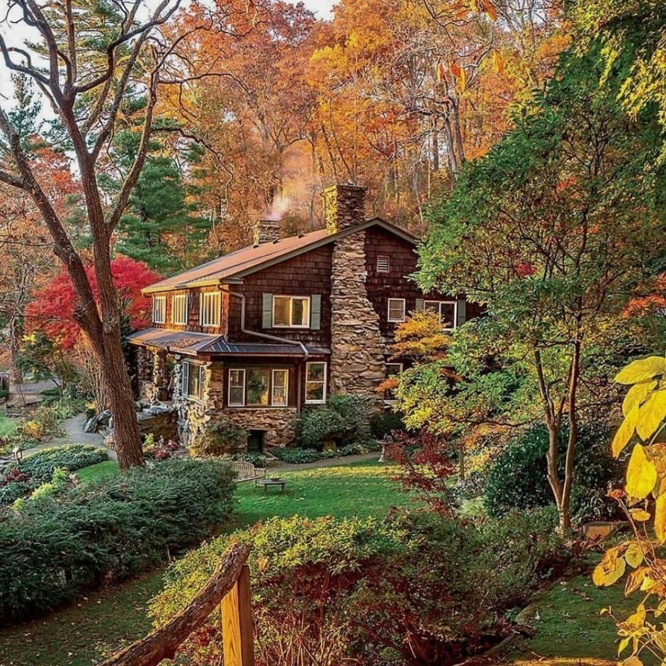 Осень дом сад