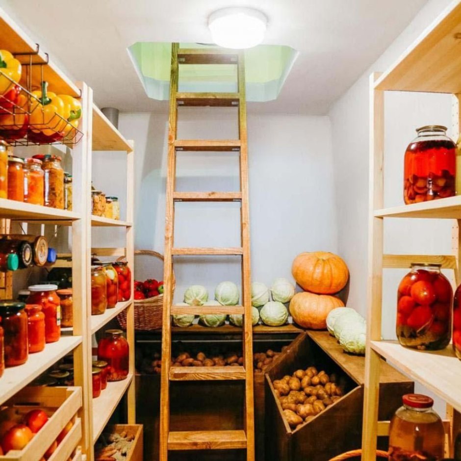 Хранение овощей в кладовке