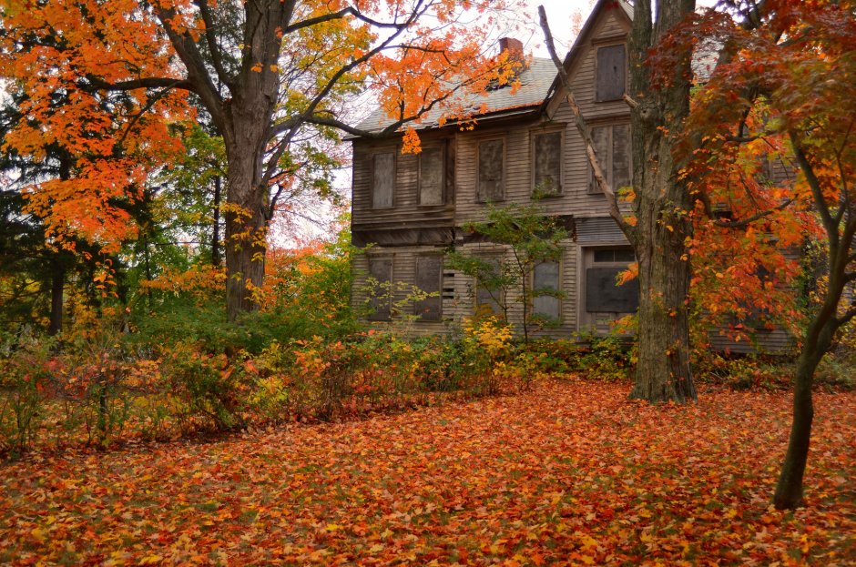 Старый дом осенью