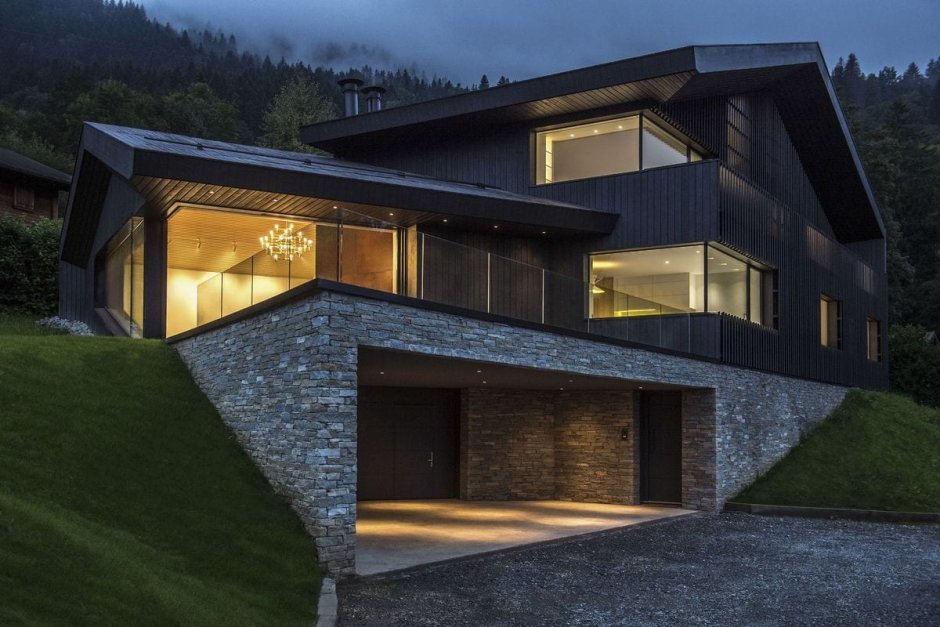 Современное Contemporary Chalet Architecture