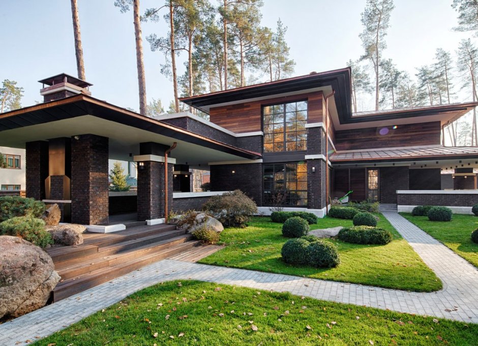 Дом в стиле Райта от Yunakov Architecture Design