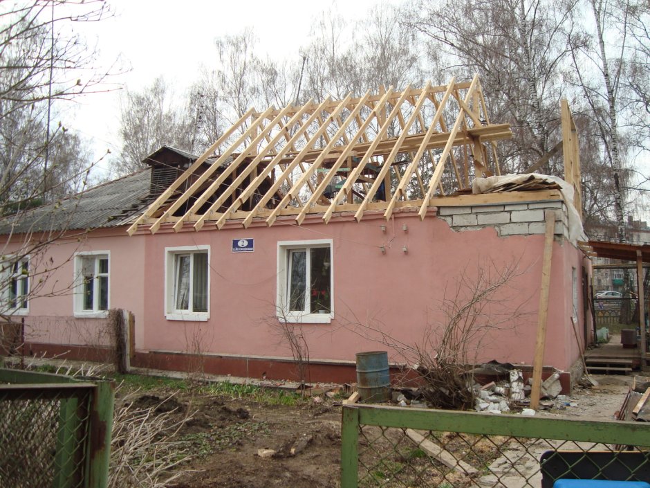 Реконструкция крыши частного дома