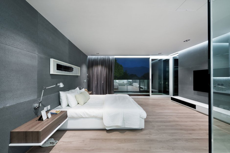 Спальная комната в футуристическом стиле