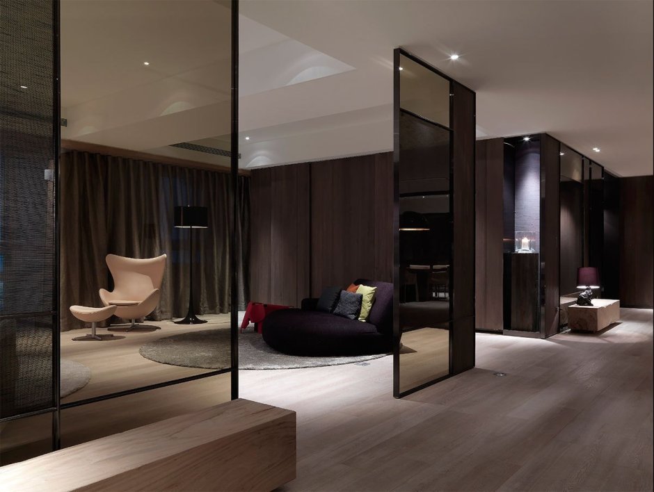 Современный интерьер в темных тонах