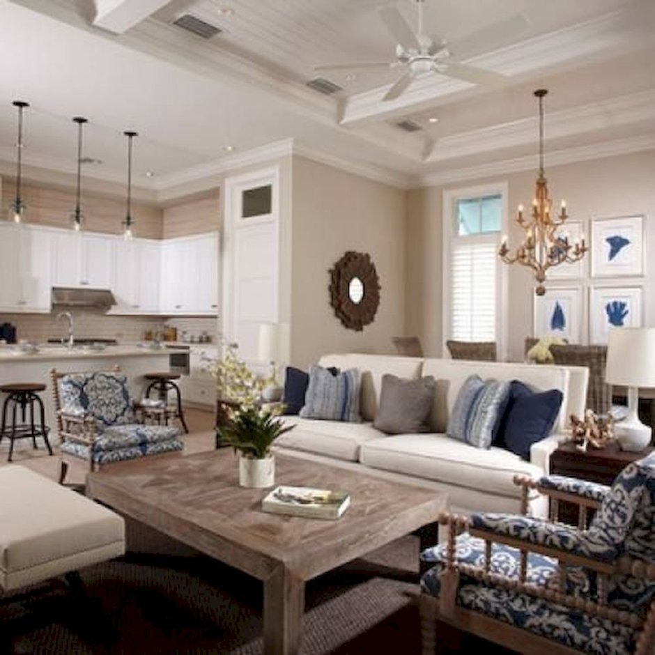 Американский стиль в интерьере загородного дома