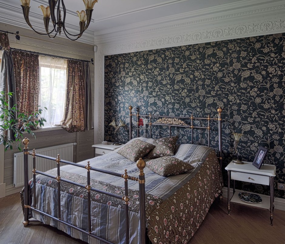 Спальня в стиле русской усадьбы