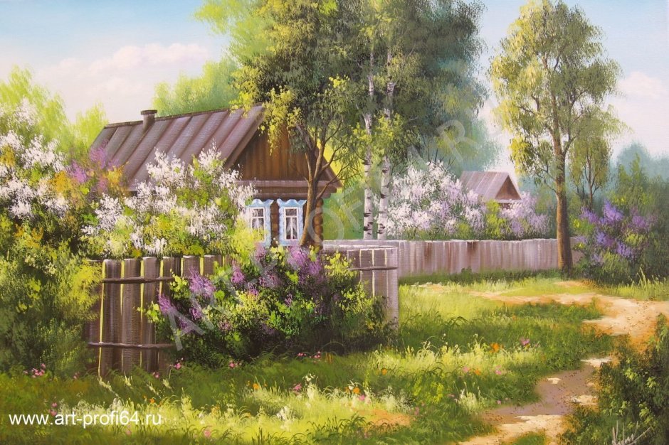 Весенний сад (Spring Topiary Garden)