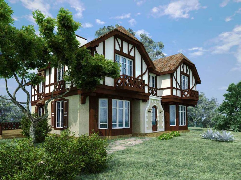 Фахверк с эркером