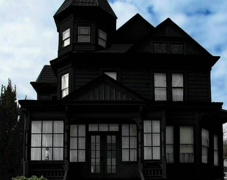 Загородный дом в черном цвете