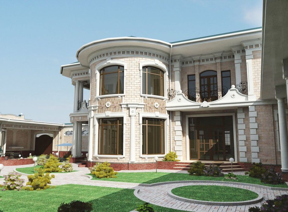 Дома из дагестанского камня в Чечне