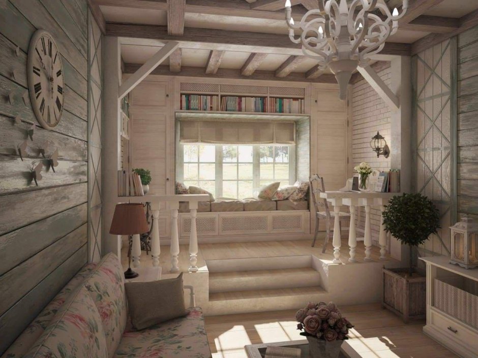 Спальня в деревенском стиле