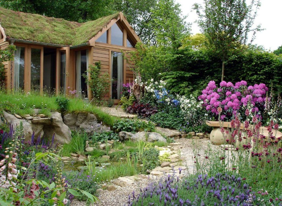 Красивые садовые домики (77 фото)