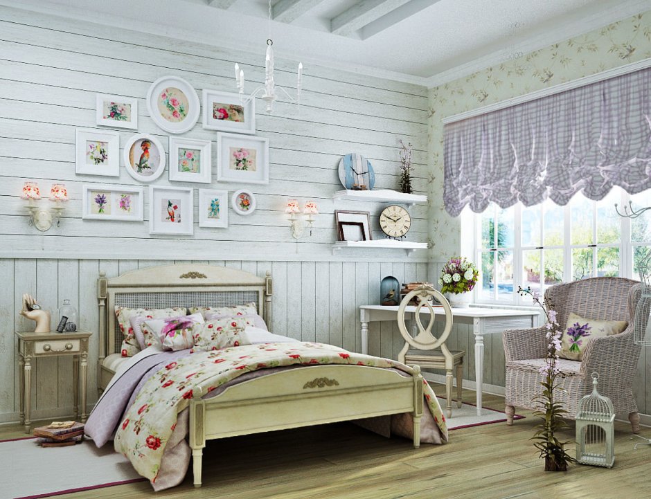 Рустикальный стиль спальня
