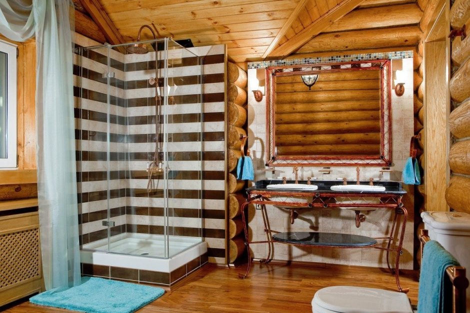 Отделка ванны в деревянном доме
