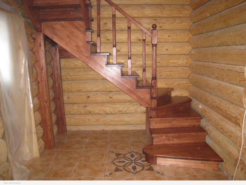 Лестница в деревянном доме своими руками