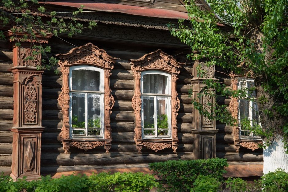 Фасад в русском стиле