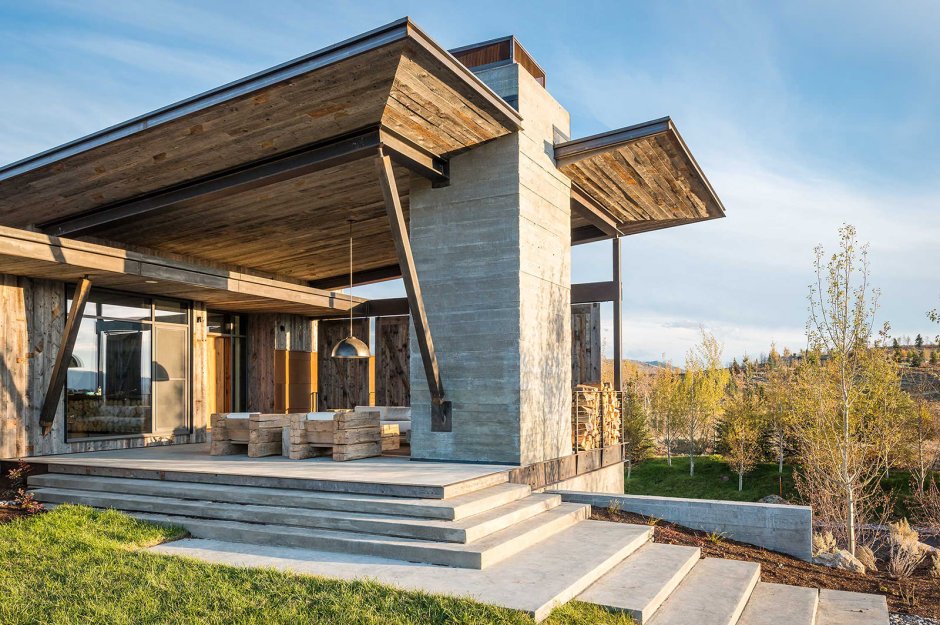 Современный горный дом (Modern Mountain) в США от Pearson Design Group.
