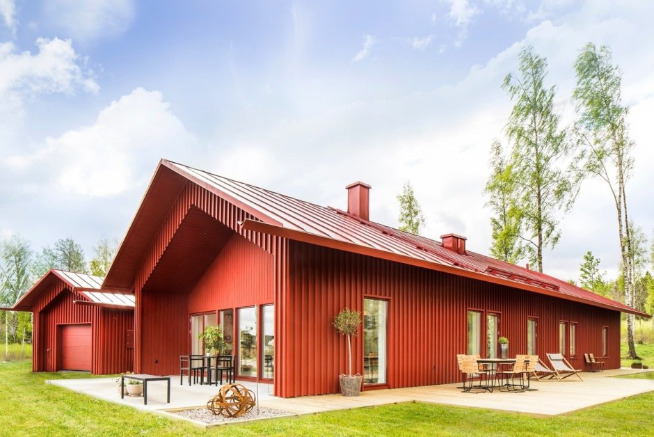 Дом в стиле барнхаус Скандинавия