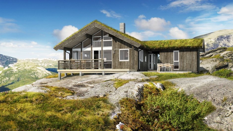 Скандинавский норвежский дом