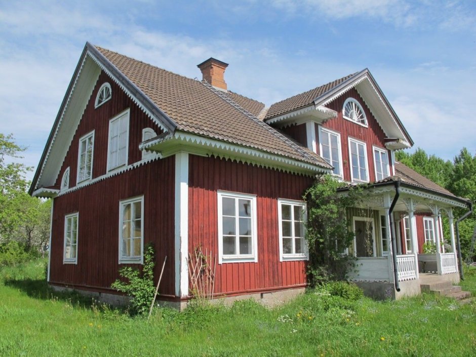 Лучший Скандинавский дом красный