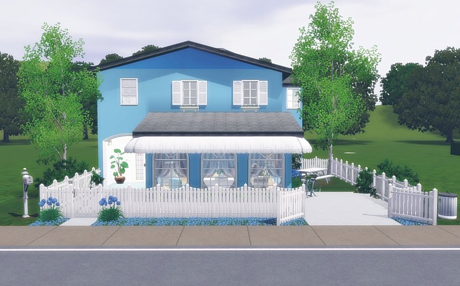 Эстетика голубого цвета дом