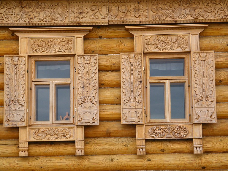 Ставни на окна деревянные
