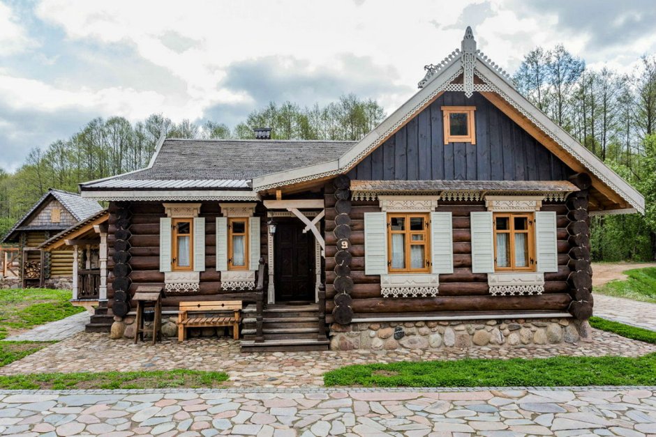Бревенчатый дом русская изба