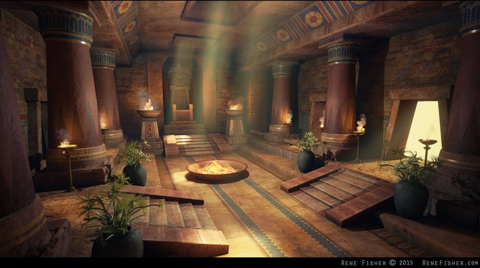 Мебель в жилище вельможи в древнем Египте
