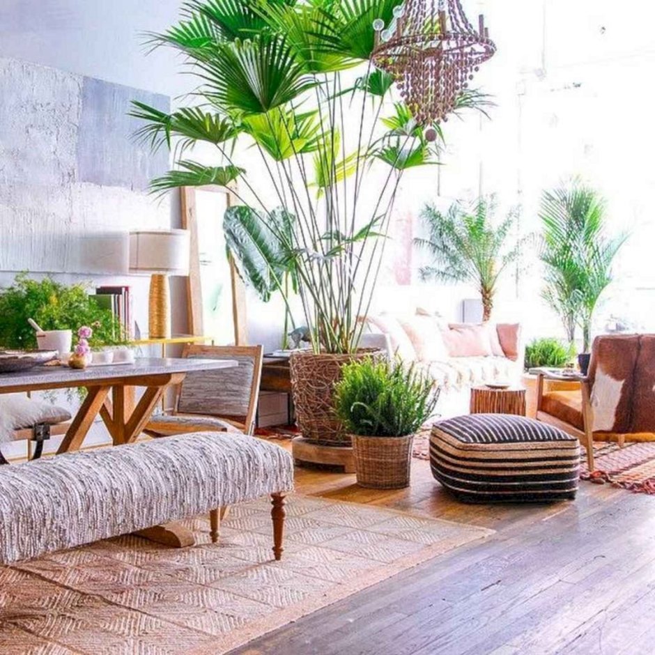 Мебель в стиле тропики в интерьере