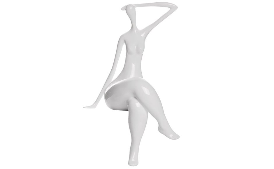 Гарда декор статуэтка женщина белая c6128
