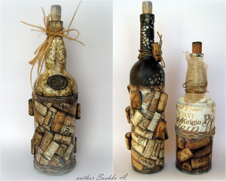Декор бутылки для мужчины