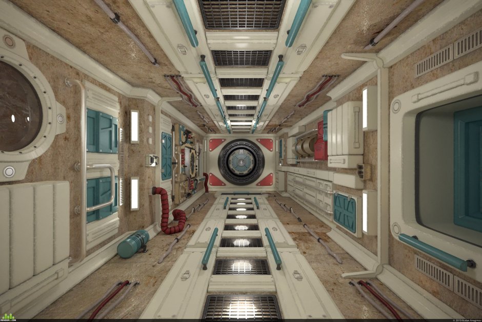 Sci Fi кабина космического корабля