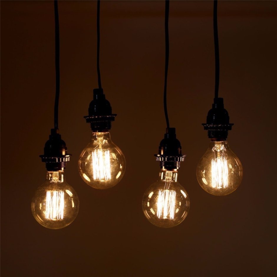 Лампочки Эдисона в интерьере