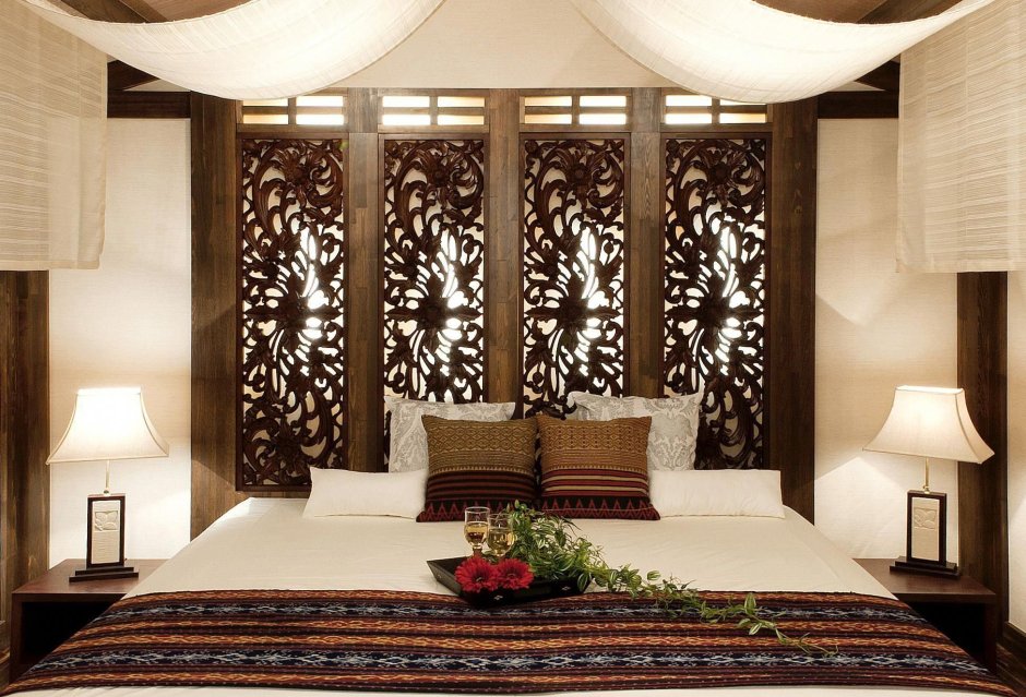 Комната в индонезийском стиле стиле