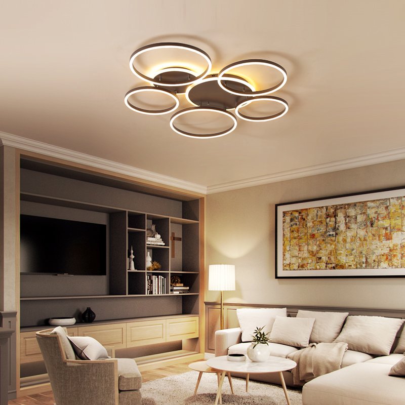 Современные люстры потолочные для гостиной светодиодные