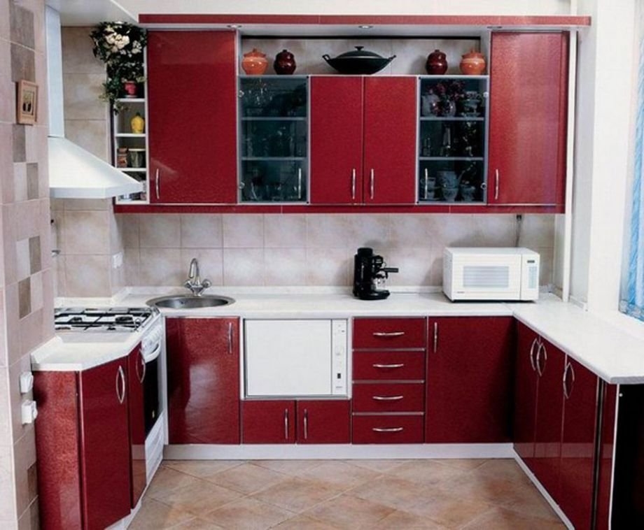 Дизайн маленькой угловой кухни (82 фото)