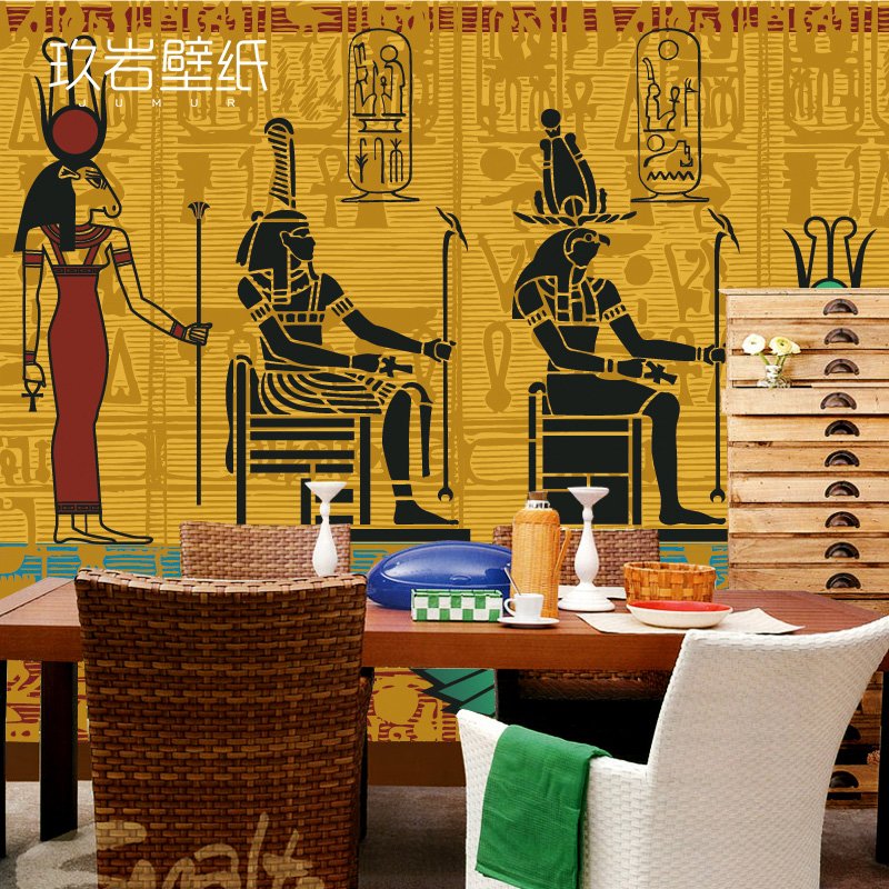 Стена в египетском стиле