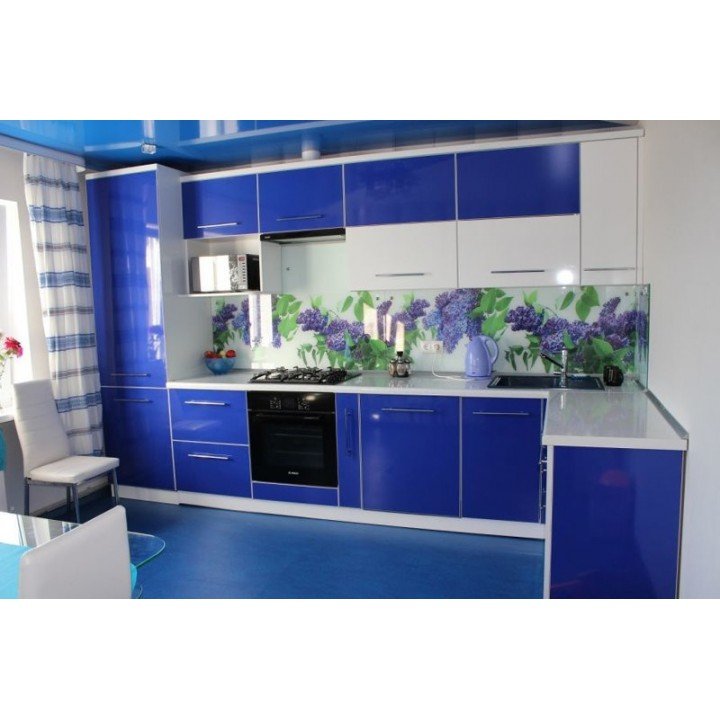 Красно синяя кухня (52 фото)
