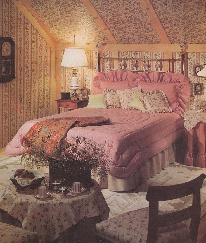 Спальня в стиле ретро фото