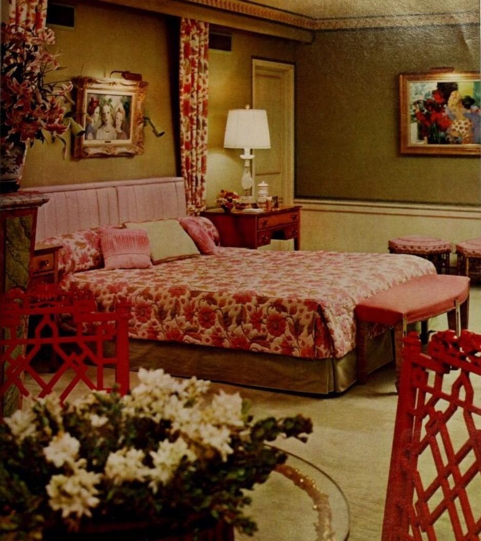 Спальня в стиле ретро фото