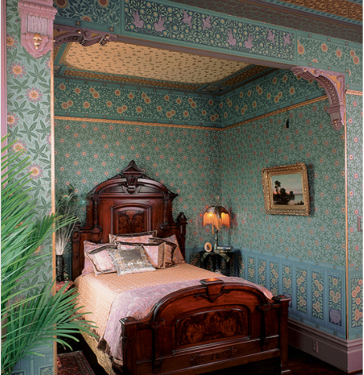 Интерьеры спальни викторианской эпохи