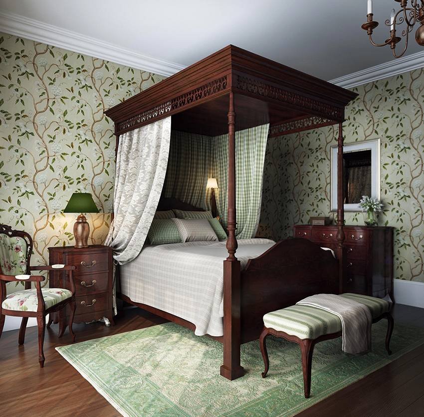 Спальня в современном английском стиле
