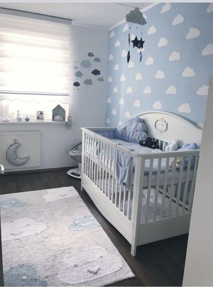Детская для новорожденного в спальне родителей