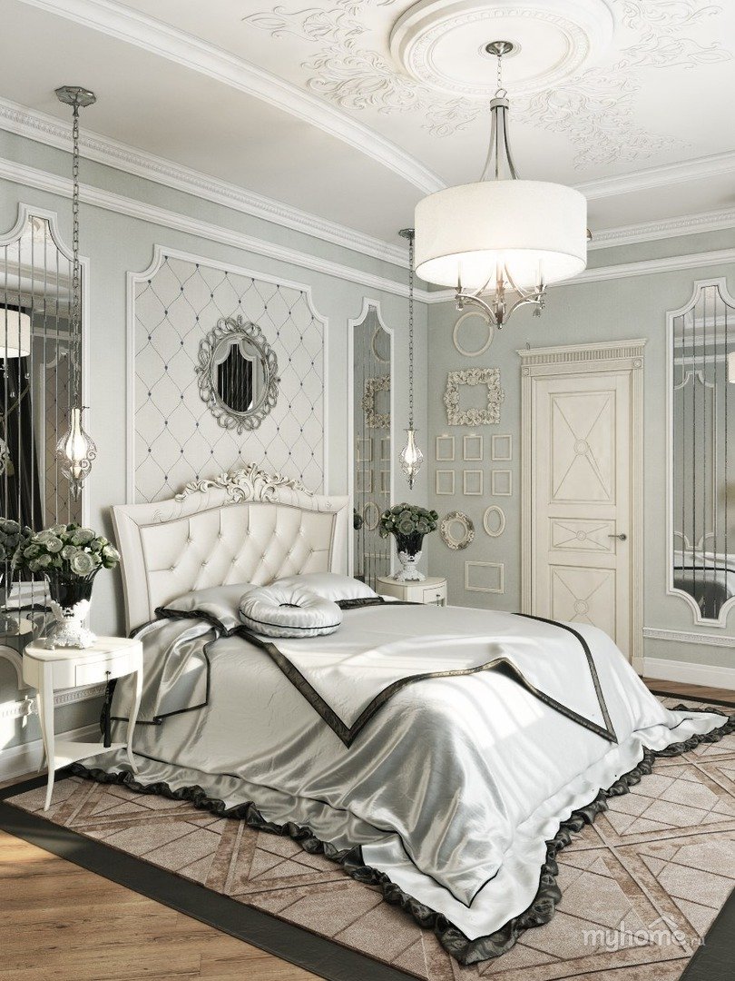 Спальня в современном классическом